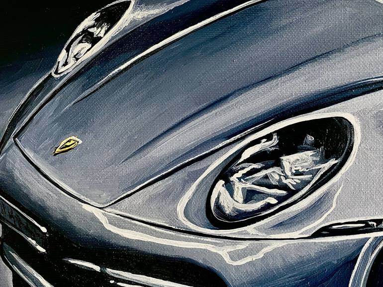 Original Photorealism Car Painting by Olena Dmytrenko