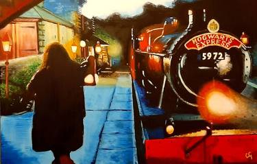 Print of Train Paintings by Colin Gee