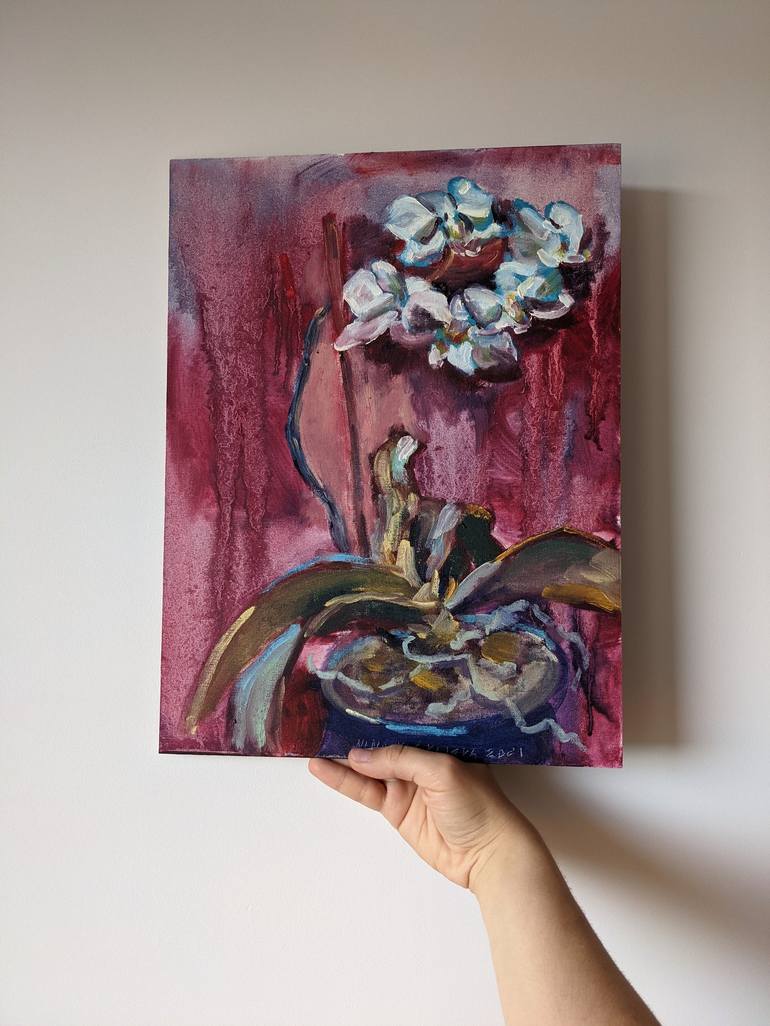 Original Floral Painting by Nina Vasylieva