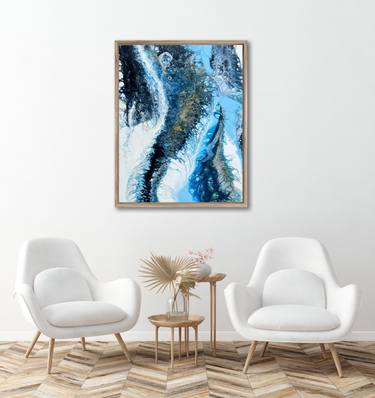 FLOWING TIDES — Original Resin Abstract thumb