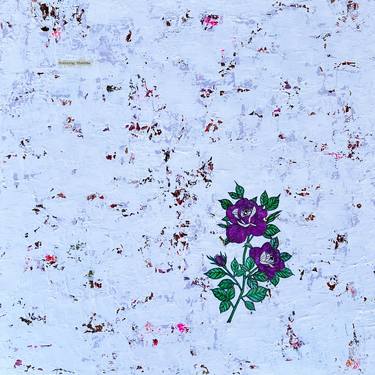 'Waltzing Matilda' Abstract Purple Roses thumb