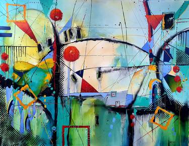 Original Abstract Expressionism Abstract Paintings by Karnish Art