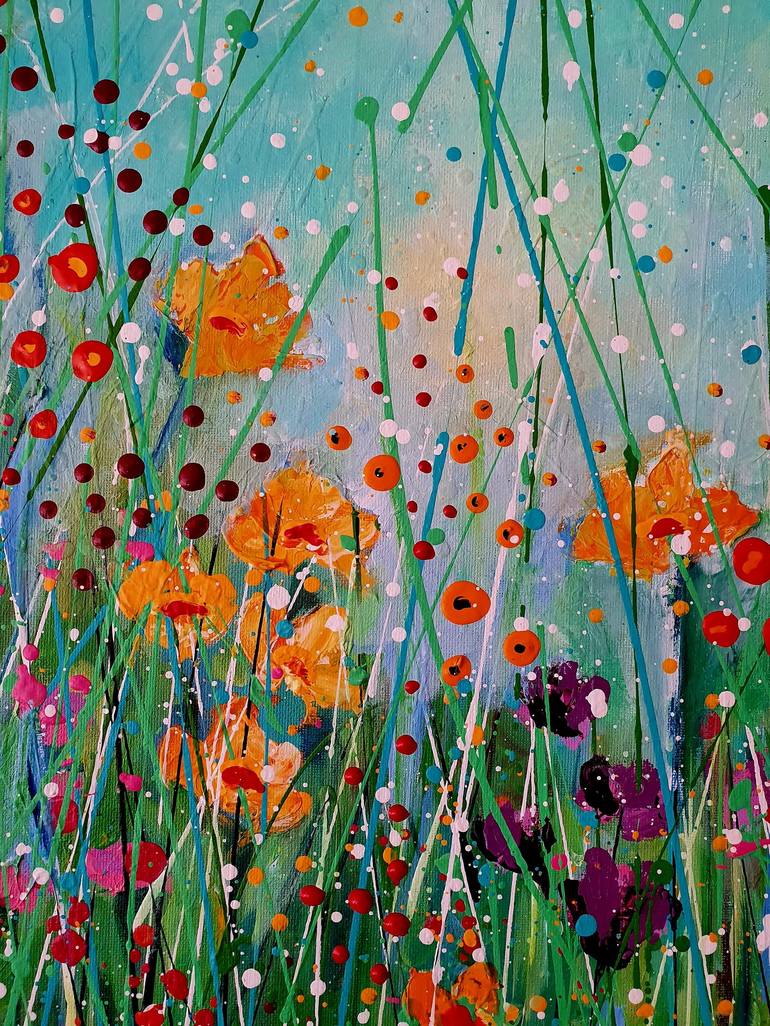Original Floral Painting by Karnish Art