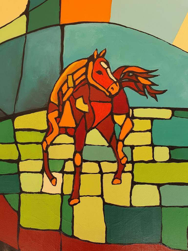 Original Horse Painting by Karnish Art