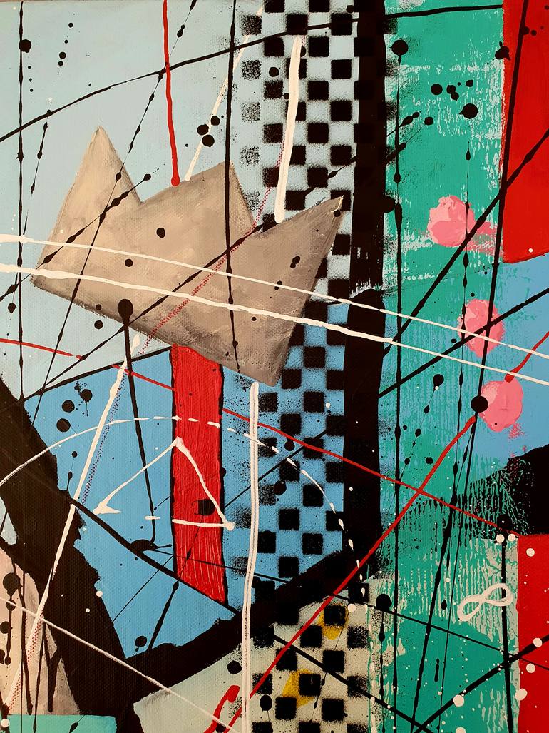 Original Abstract Expressionism Abstract Painting by Karnish Art