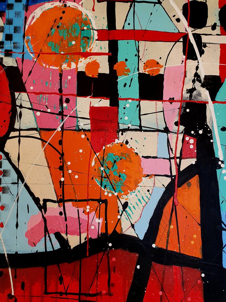 Original Abstract Expressionism Abstract Painting by Karnish Art