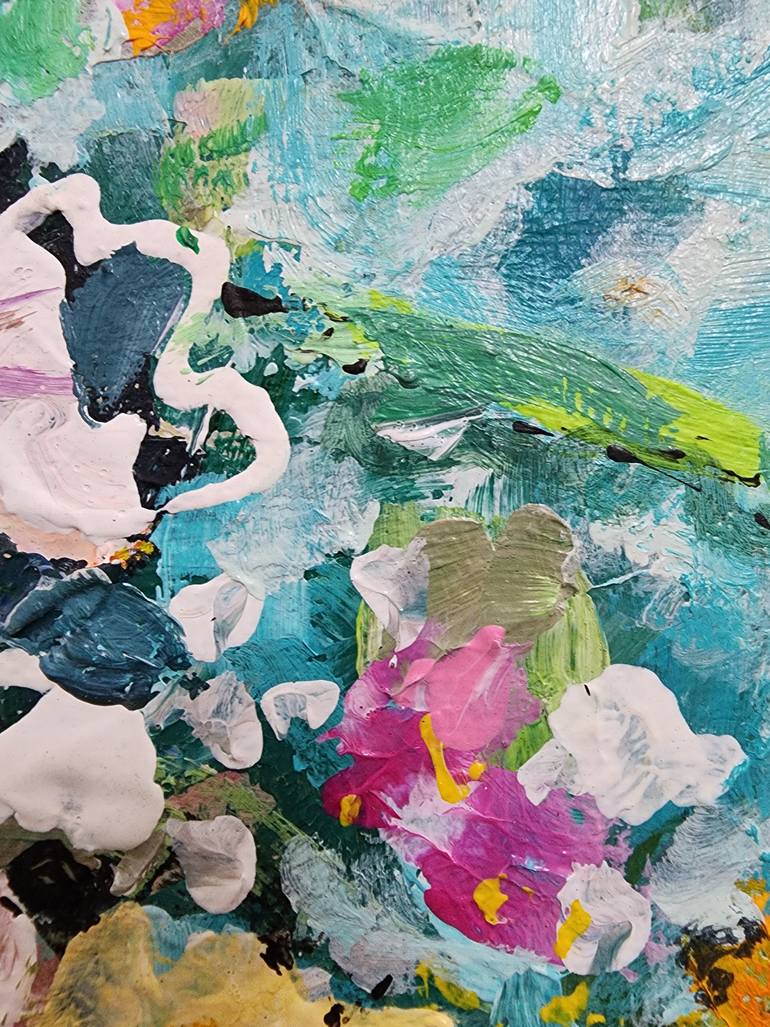 Original Abstract Expressionism Botanic Painting by Karnish Art