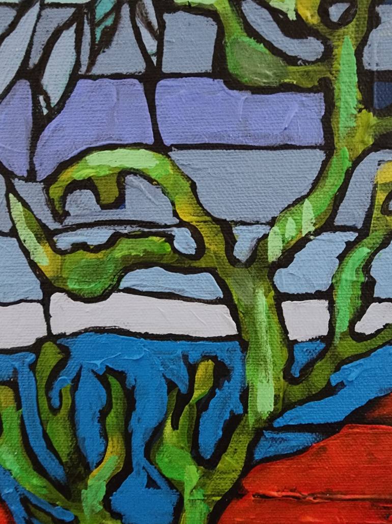Original Abstract Expressionism Abstract Painting by Karnish Art