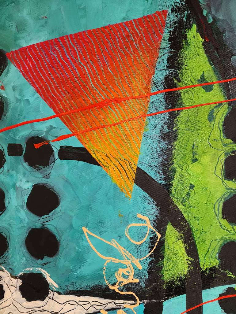 Original Abstract Expressionism Abstract Painting by Karnish Art