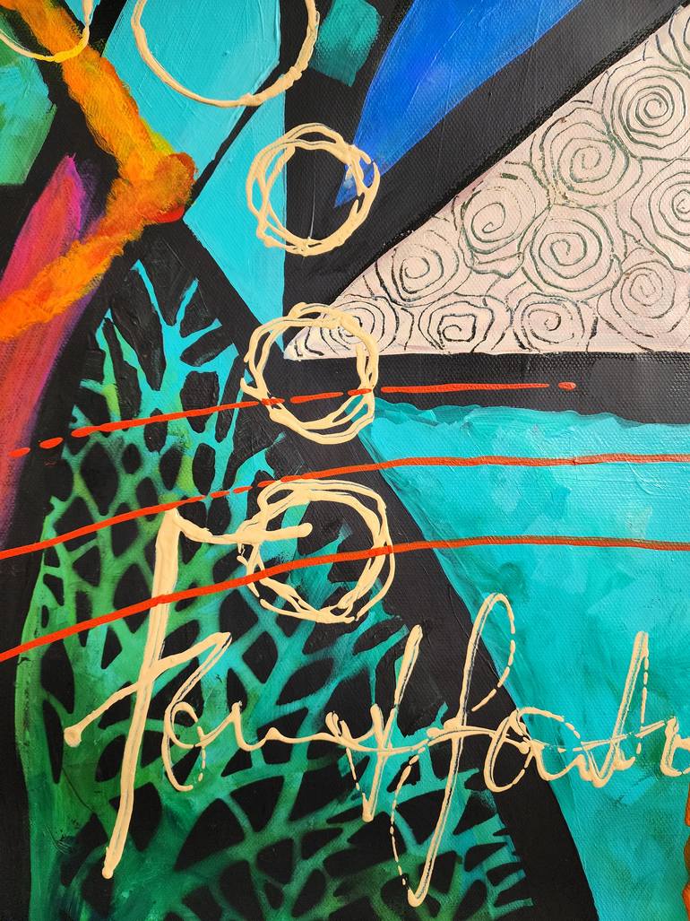 Original Abstract Expressionism Abstract Painting by Karnish Art