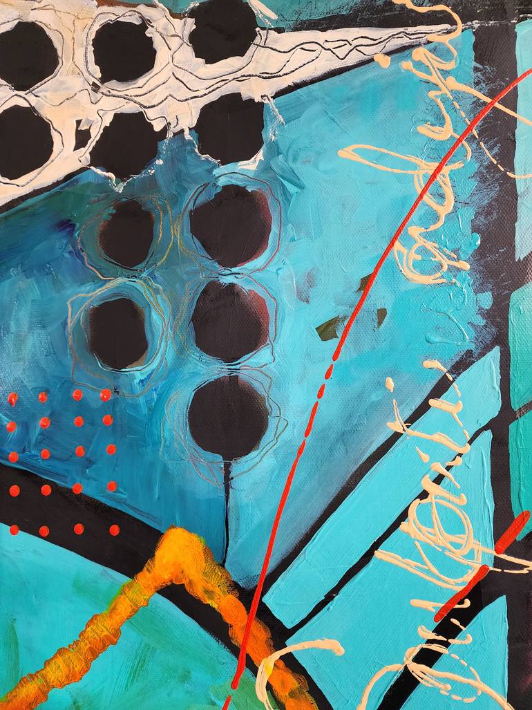 Original Abstract Expressionism Abstract Painting by Karnish Art