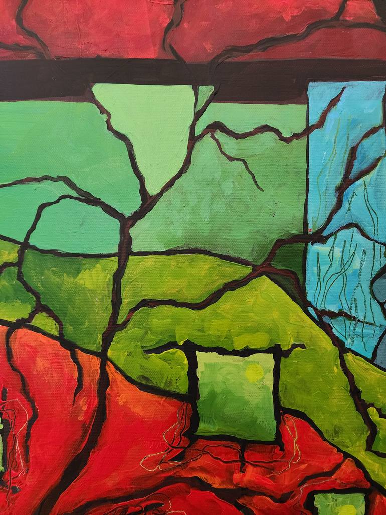 Original Abstract Expressionism Abstract Painting by Karnish Art