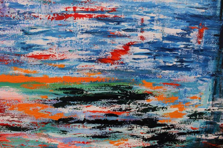 Original Abstract Expressionism Abstract Painting by Natalie Reyne