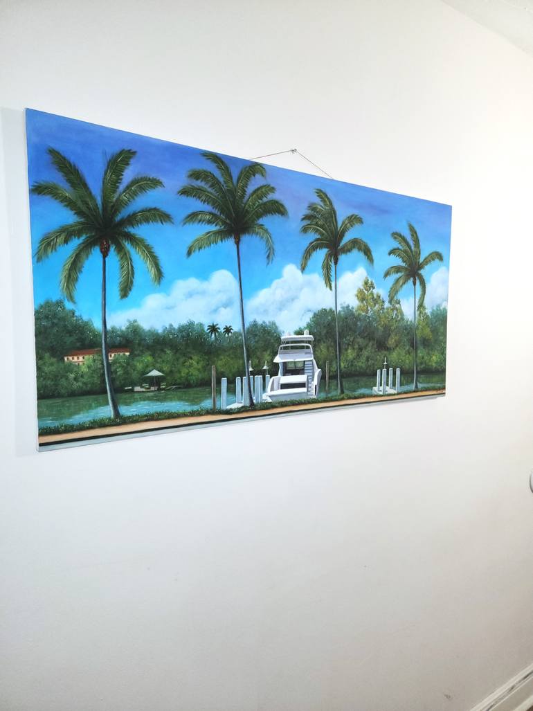 Original Illustration Landscape Painting by Artemio Alvarez