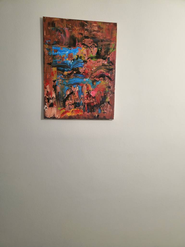 Original Abstract Expressionism Abstract Painting by Artemio Alvarez
