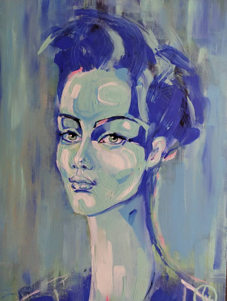 Original Abstract People Painting by Love Haskins