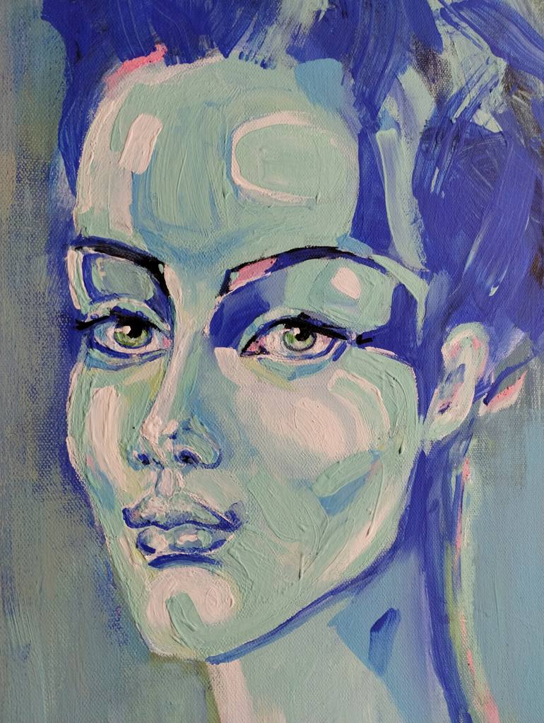 Original Abstract People Painting by Love Haskins