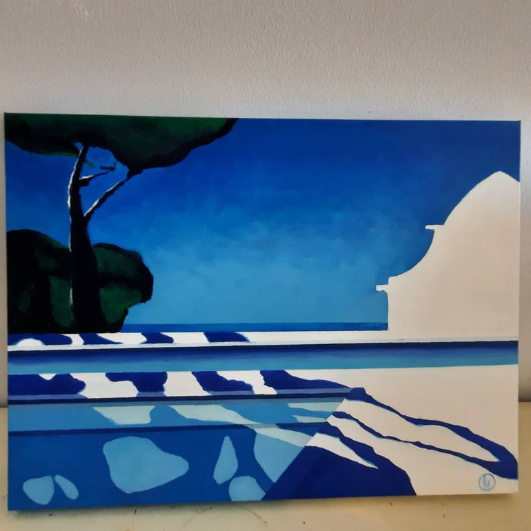 Original Abstract Beach Painting by Love Haskins