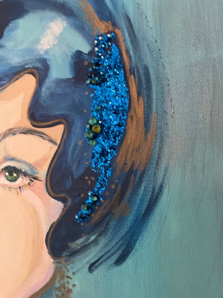 Original Art Deco Fashion Painting by Love Haskins