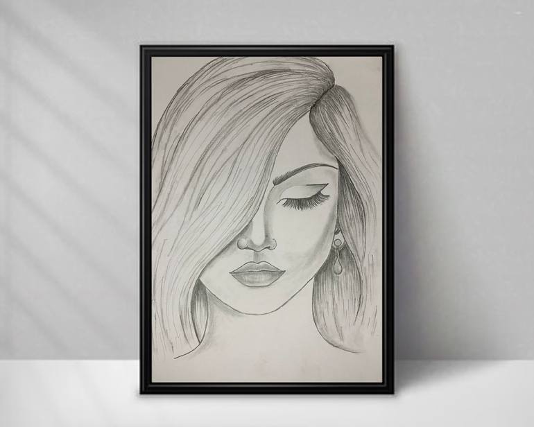 Original Abstract Women Drawing by Nipuna Nawshan