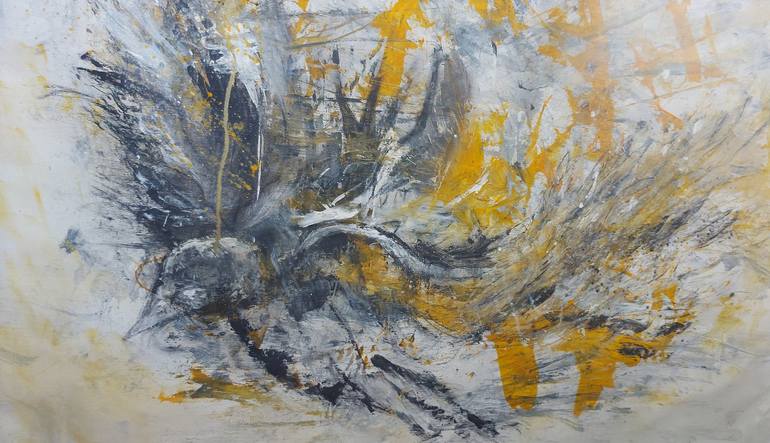 Original Abstract Expressionism Abstract Painting by adina sisca