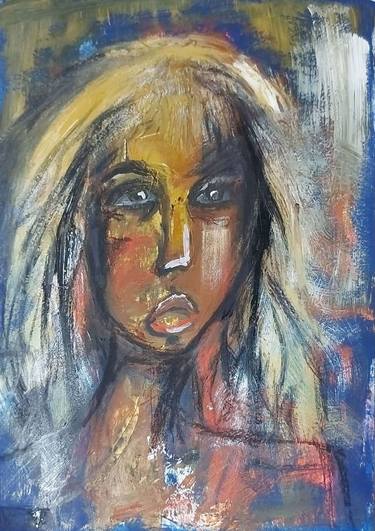 Original Expressionism Portrait Paintings by adina sisca