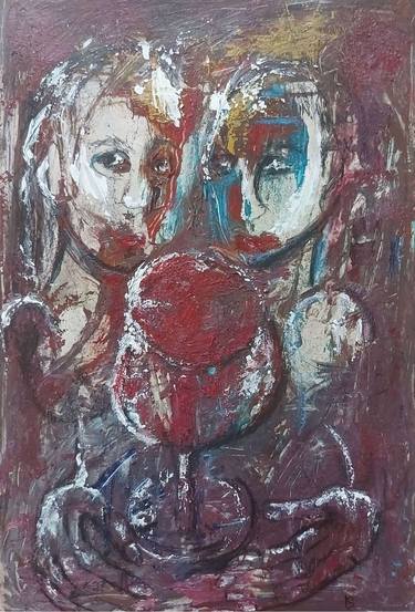 Print of Expressionism Love Paintings by adina sisca