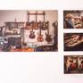 Composition of photographs in the exhibition hall