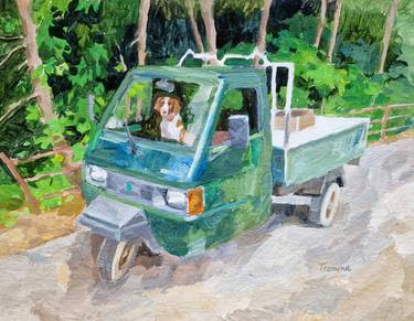Original Impressionism Car Paintings by Elena Tronina