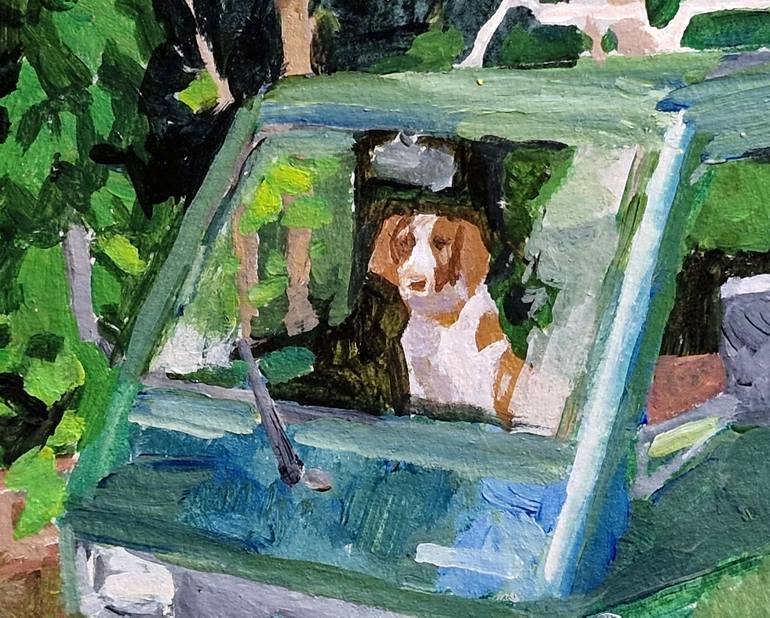 Original Impressionism Car Painting by Elena Tronina