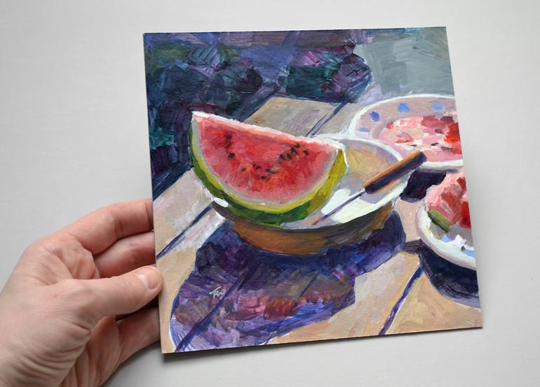 Original Art Deco Still Life Painting by Elena Tronina