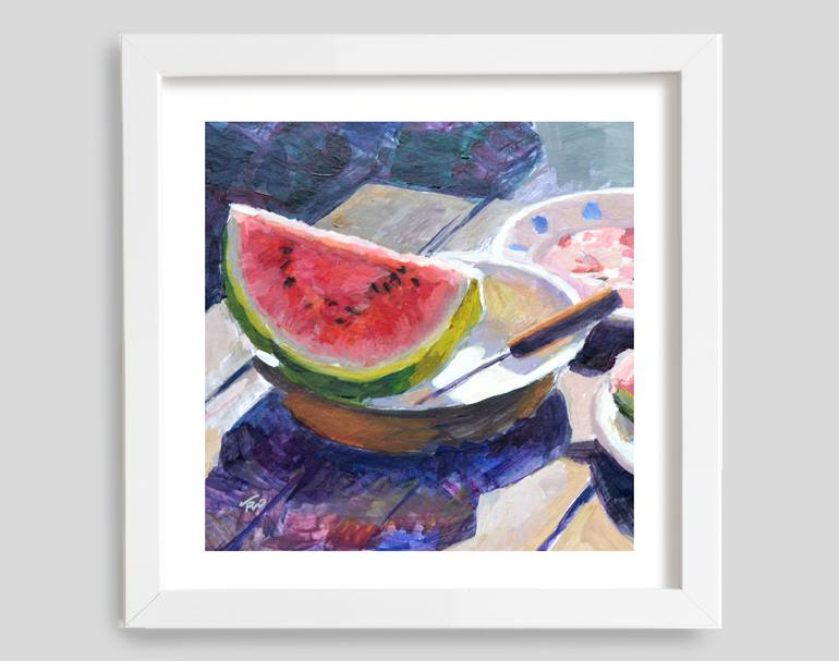 Original Art Deco Still Life Painting by Elena Tronina