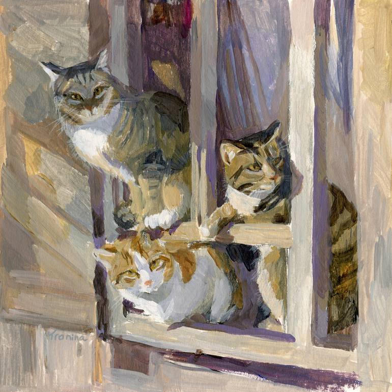 Print of Fine Art Animal Paintings by Elena Tronina