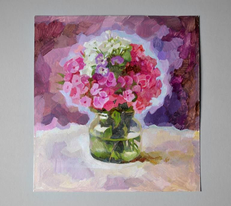 Original Floral Painting by Elena Tronina