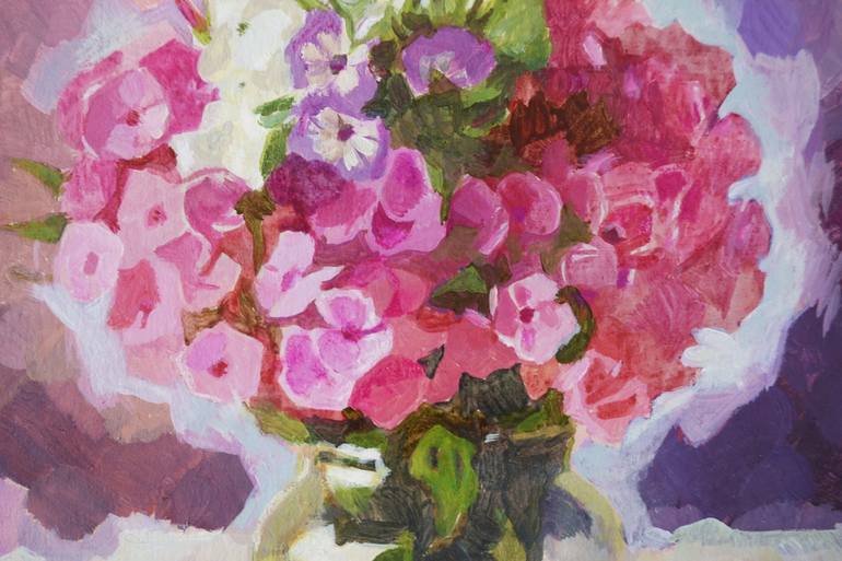 Original Impressionism Floral Painting by Elena Tronina