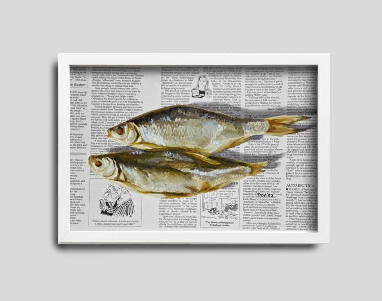 Original Fish Painting by Elena Tronina