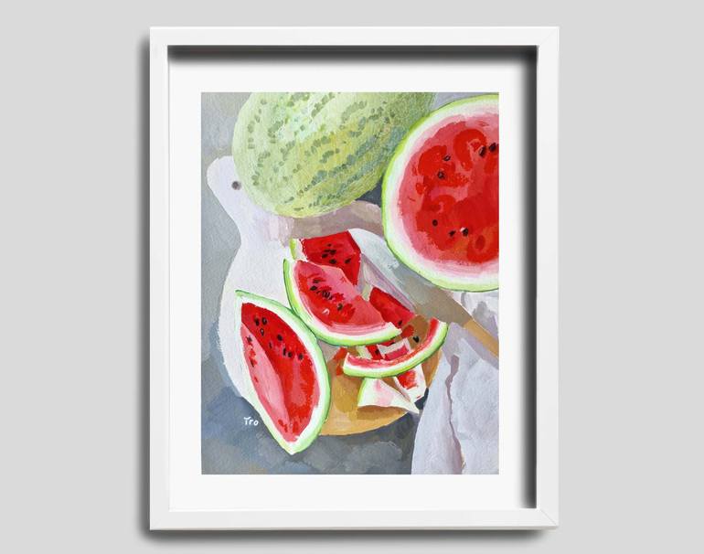 Original Food Painting by Elena Tronina