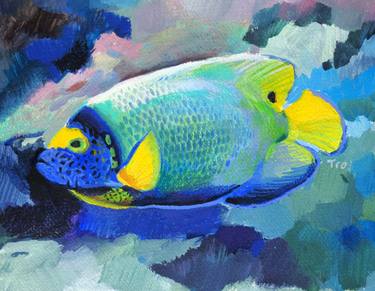 Print of Art Deco Fish Paintings by Elena Tronina