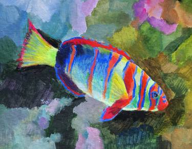 Original Fish Paintings by Elena Tronina