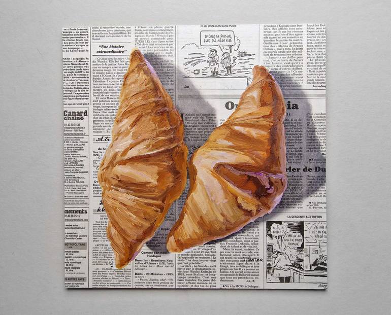 Original Art Deco Still Life Painting by Elena Tronina
