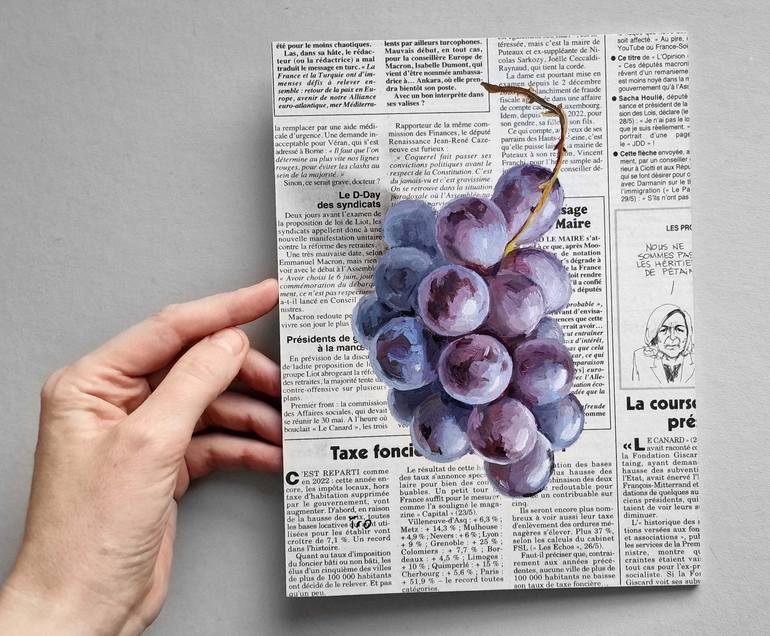 Grapes Painting by Elena Tronina