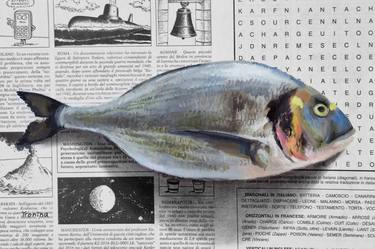 Original Art Deco Fish Paintings by Elena Tronina