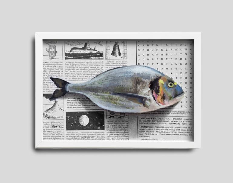Original Art Deco Fish Painting by Elena Tronina