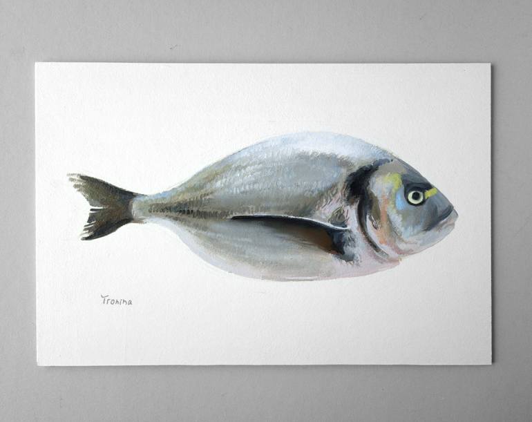 Original Art Deco Animal Painting by Elena Tronina