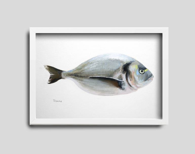 Original Art Deco Animal Painting by Elena Tronina