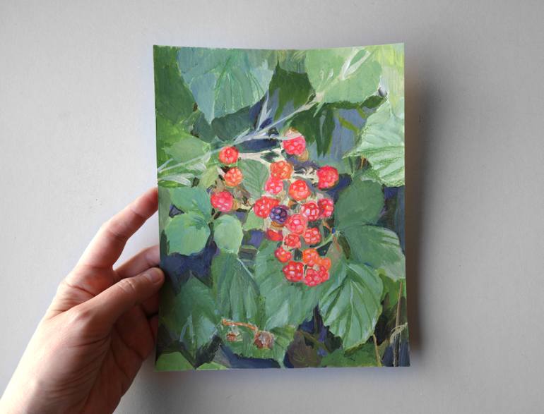 Original Impressionism Botanic Painting by Elena Tronina