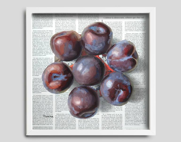 Original Art Deco Still Life Painting by Elena Tronina