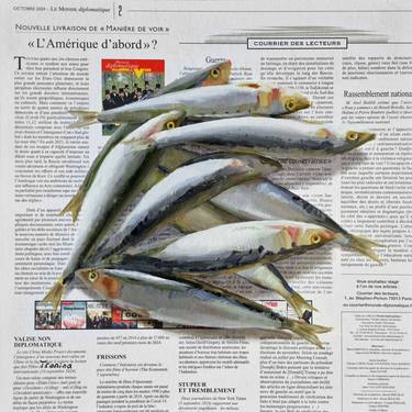 Original Art Deco Fish Painting by Elena Tronina
