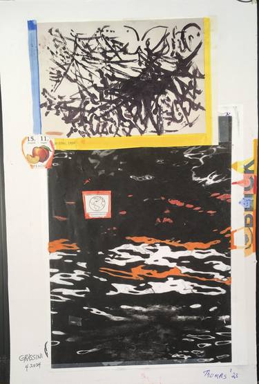Print of Abstract Expressionism Home Mixed Media by Carlo Grassini