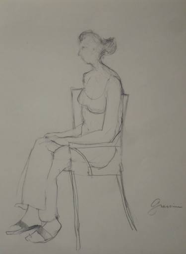 Original People Drawings by Carlo Grassini